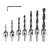 Countersink Drill Bit Set, 7Pcs Woodworking Chamfer High Speed Steel Countersink Drill Bits With He K484-FQZIN_KDOLJTHC