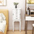 Standing Jewelry Box with 4 Drawers and 2 Side Doors-White - Color: White D681-JV13250WH