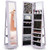 360?° Rotatable 2-in-1 Lockable Jewelry Cabinet with Full-Length Mirror-Purple - Color: Purple D681-HW64483VT