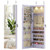 Wall and Door Mounted Mirrored Jewelry Cabinet with Lights-Purple - Color: Purple D681-JV11889PU