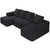 Modular Sectional Sofa, U Shaped Modular Sofa with Chaise, Cloud Sectional Couch with High Rebound  E415-ZHSSFUX10010CR8ZBV0