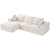 Modular Sectional Sofa, L Shaped Modular Sofa with Chaise, Cloud Sectional Couch with High Rebound  E415-ZHSSFLX100101C7P1V0