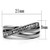 TK626 - High polished (no plating) Stainless Steel Ring with Top Grade Crystal  in Clear A874-TK626