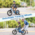 16 Inch Kids Bike Adjustable with Shock Absorber and Bell for Aged 4 to 7-16 inches - Color: Blue - D681-TS10189NY-16