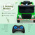 12V Kids Ride-on  Garbage Truck with Warning Lights and 6 Recycling Accessories-Green - Color: Green D681-TQ10129US-GN