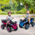 24V Kids Ride on Electric ATV Quad Car with Realistic Sounds and  LED Lights-Black B593-TQ10366US