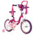 16 Inch Kids Bike with Doll Seat and Removable Training Wheels-16 inches - Color: Pink & Purple - S D681-TS10077RO