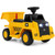 6V Electric Licensed Caterpillar Construction Vehicle with One-Button Start-Yellow B593-TQ10283US