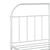 Bed Frame White Powder-Coated Steel Full Bed Frame Rectangular A949-353707