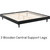 Queen size Mid-Century Modern Platform Bed Frame in Black Wood Finish Q280-QBFPBC21958173