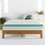 King Modern Classic Solid Wood Slat Platform Bed Frame in Natural Finish Q280-KBPFCEMC1536871