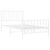 Bed Frame White Steel Single Bed Frame Rectangular Durable A949-374499