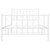 Bed Frame White Steel Single Bed Frame Rectangular Durable A949-374499