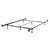 Queen/King Adjustable Metal Bed Frame with Headboard Footboard Brackets Q280-FQMBF1269915