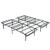 Queen/King Size Folding Steel Platform Bed Frame for Kids and Adults-King Size - Color: Black - Siz D681-HU10275-M