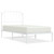 Bed Frame White Powder-coated steel Twin Bed Frame Rectangular A949-373929