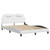 Bed Frame "Viana" with LED without Mattress White 53.9"x74.8" A949-3214057