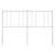Headboard White Steel Standard Durable Headboard Rectangular A949-352563