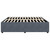 Bed Frame Dark Gray Velvet, Plywood, Engineered Wood, Solid Pine Wood A949-3285071