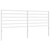 Headboard White Powder-Coated Steel 76 in Durable Headboard A949-352405