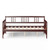 Wooden Full Size Daybed Frame with Guardrails-White B593-HU10348
