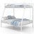 Space-saving Metal Slatted Bed Frame for Teens and Adults Noise-free No Box Spring Needed-White - C D681-HU10638WH
