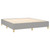  Bed Frame Light Grey Polyester, Plywood, Engineered Wood King A949-3121005