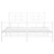 Bed Frame White Steel King Bed Frame Rectangular Modern A949-355630