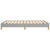 Bed Frame Light Gray Polyester, Plywood, Engineered Wood Full A949-346856