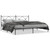 Bed Frame Black Powder-Coated Steel Double Bed Bed Frame A949-376508