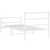 Bed Frame White Steel Twin Bed Frame Rectangular Modern A949-355427