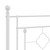  Bed Frame White Powder-Coated Steel Double Bed Frame A949-374394