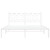  Bed Frame White Steel King Bed Frame Rectangular Modern A949-376179