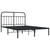  Bed Frame Black Steel Double Sturdy Bed Frame Rectangular A949-352577