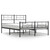  Bed Frame Black Powder-Coated Steel Full Bed Frame Rectangular A949-355284