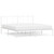  Bed Frame White Powder-Coated Steel Double Bed Frame A949-352535