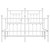  Bed Frame White Powder-Coated Steel Double Metal Bed Frame A949-353603