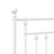  Bed Frame White Powder-Coated Steel Double Metal Bed Frame A949-353603