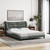  Bed Frame Dark Grey Polyester Queen Decorative Inlays Bed Frame A949-3207807