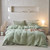 Pattern: Mint Green, Size Specification: 2.0m Bed Sheet - Japanese-style Pure Cotton Double-layer W Q119-CJCS254712703CX