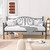 Twin size Victorian Black Metal Daybed Frame - 350 lbs. Weight Capacity Q280-BLKVTMDB1492873