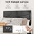 Twin/Full/Queen Size Upholstered Platform Bed Frame with High Headboard-Full Size - Color: Gray - S D681-HU10905GR-F