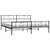  Bed Frame Black Powder-Coated Steel 76 x 80 in Bed Frame A949-355487
