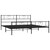  Bed Frame Black Powder-Coated Steel 76 x 80 in Bed Frame A949-355487