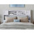 Full size Farmhouse Bookcase Headboard in White Wood Finish Q280-FNWBHB25709517