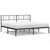  Metal Bed Frame Black Powder-Coated Steel Double Metal Bed Frame A949-372184