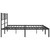  Metal Bed Frame Black Powder-Coated Steel Double Metal Bed Frame A949-372184