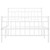  Bed Frame White Steel Twin Bed Frame Rectangular Modern A949-373753