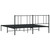  Bed Frame Black Powder-Coated Steel 72 x 84 in Bed Frame A949-352485