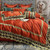 Pattern: Orange Bedspread Models, Size Specification: 7Pieces set 2M - Luxury High Precision Brocad Q119-CJYD199984311KP